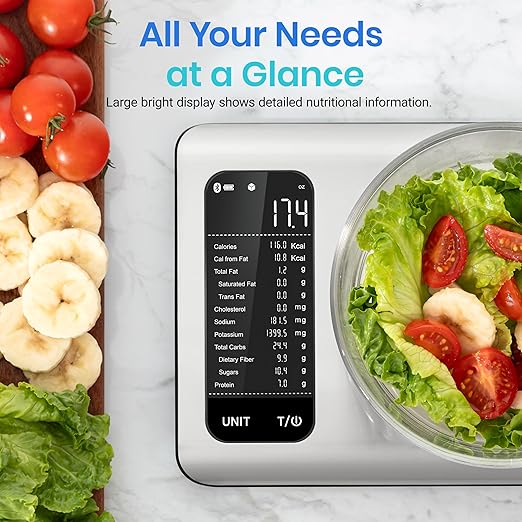 Smart Food Kitchen Scale with Nutritional Calculator